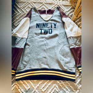 Free People Colorblock sweatshirt